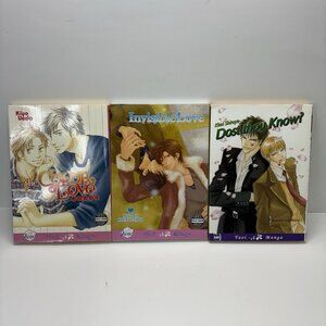 Lot Of 3 Yaoi Manga in ENGLISH (Invisible Love Color Of Love Dost Thou Know) Y2K
